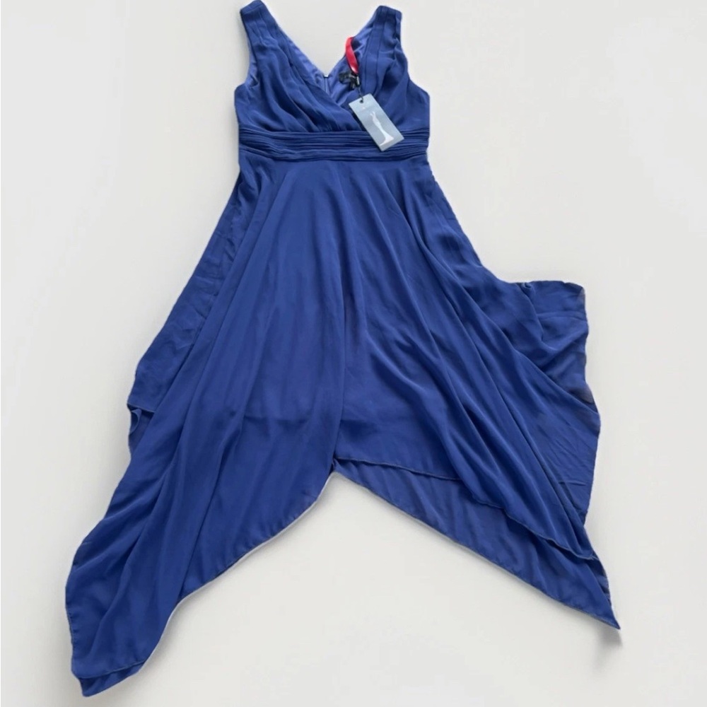 Ever Pretty Handkerchief Hem Dress Womens Size 8 Blue NWT Cocktail Asymmetrical